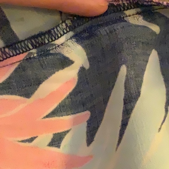 Lilly Pulitzer Madeira Pants High Tide Navy Tropicolada Size 8 - DAMAGED - Picture 6 of 8